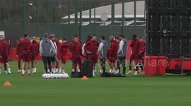 Man United train ahead of Galatasaray test in Manchester, UK