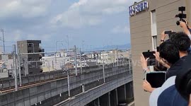 Japan: Railway Enthusiasts And Locals Welcome Test Run Of Bullet Train Service Expansion In Hokuriku Region