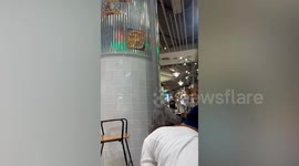 Terrified shoppers hide during shooting rampage at shopping mall in Bangkok