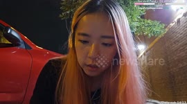 Streamer forced to take shelter after she heard