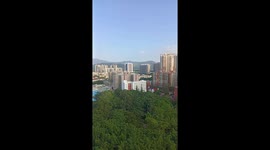 A beaitiful view of Hongkong when we are at a top of Pagoda Place.