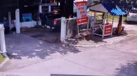 Police hunt two tourists seen stealing helmets at police checkpoint