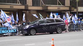 Rally for the democracy in Israel in front of Israeli mission to the UN in NY, USA