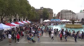 Japan Matsuri 2023 - view of Trafalgar Square