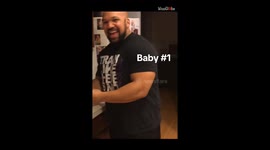 Woman makes cute compilation of husband's priceless reactions to her 4 pregnancy surprises!