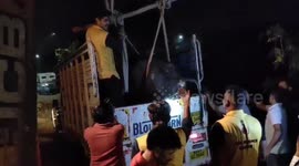 Several buffaloes injured after being hit by train in northern India