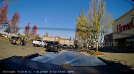 Runaway Cart Collides With Pickup