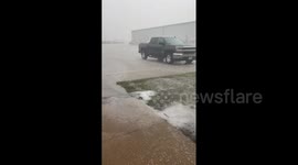 US: Severe Storms Bring Intense Hail To South-Central Nebraska
