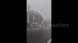 Taiwan: Typhoon Koinu Brings Highest-Ever Wind Speeds, Causing Power Outage And Damage