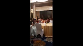 Graduation speech takes so long hungry students start eating fast food