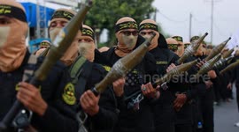 Military parade in Gaza marks 36th anniversary of Palestinian Islamic Jihad founding