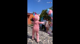 'Who is it going to be?' - Couple hosts a fun theme gender reveal party