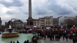stop war on kurds Demo Trafalgar Square 6th March 2016