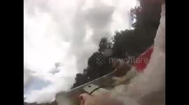 Fishermen's boat sinks in crocodile infested river