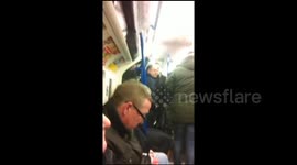 Arsenal 'fans' chanting anti-Semitic songs on the Tube before North London derby