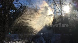 Amazing ice cloud in Sweden