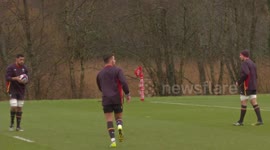 SIX NATIONS: Rhys Webb training with Wales Rugby Team