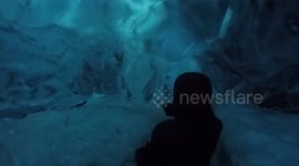 An amazing ice cave in Iceland