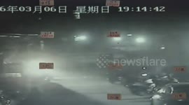 New driver practices in car park, hits 14 cars