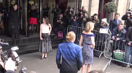 Keith Lemmon tries to photobomb Good Morning Britain’s Charlotte Hawkins at TRIC Awards