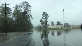 Storm chaser footage of major flooding in Louisiana and Texas