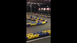 Karting Accident Crash Funny at the end !