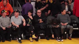 Jack Nicholson and other celebs at Lakers game