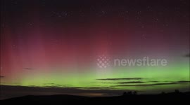 AMAZING AURORA IN THE BOG PETTIGO, DONEGAL IRELAND - MOTHERS NIGHT 2016