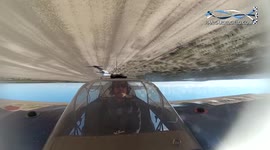 Stunt pilot flies upside down