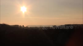 Beautiful golden / red sunset over Donegal bay 16th March 2016