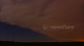 Northern lights, meteors and an Iridium flare, all in one time-lapse