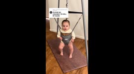 Baby with ‘great taste’ goes viral rocking out to ACDC Part 1/2