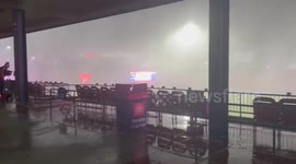 US: Severe Storm Postpones Football Match At Toyota Stadium In Frisco, TX