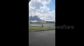 Croatia: Toxic Smoke Billows From Plastics Factory Fire In Osijek