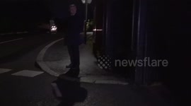 Donaldson arrives for meeting at Brownlow House in Craigavon, UK as Stormont Assembly remains collapsed