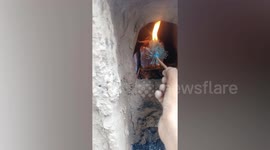 Grieving boy performs Buddhist cremation ceremony for his dead pet goldfish