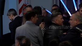 The conference of the President of the AFA in Buenos Aires, Argentina