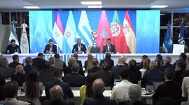 Joint press conference at the Lionel Andres Messi facility in Buenos Aires, Argentina