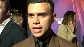 Interviews with the cast and crew of the Bonus Track at the London Film Festival, UK