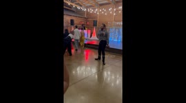 Wedding guest steals the show with sensational dance routine