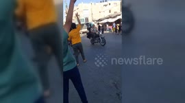 Israeli Jeep Paraded Through Gaza