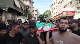 Funeral of the two Palestinians killed in the last infiltration into Israel