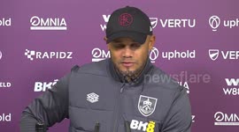 Luton v Burnley: Vincent Kompany press conference in Burnley, UK part 2