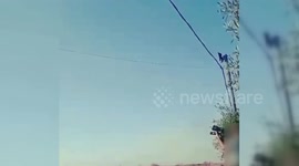Hamas Military Fire Missile At Israeli Plane