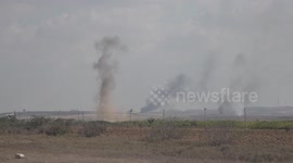 Explosions and fires rage in Gaza amid Hamas attack on Israel