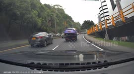 Tire Pops Off Tow Truck