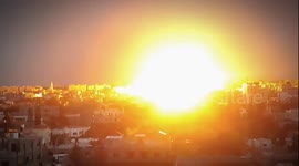 Israeli air forces target in residential area in Gaza