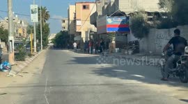 Current situation in Khan Yunis  after Hamas launched an attack on Israel