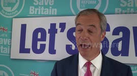 Nigel Farage speaks at Reform UK party conference