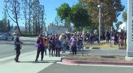 U.S. sees record year for strikes as thousands of workers walk out